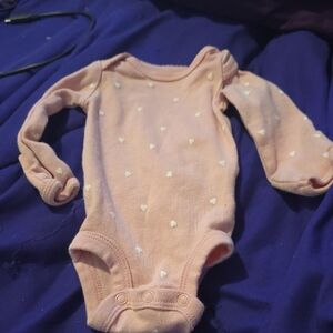 Carter's Pink Heart Bodysuit